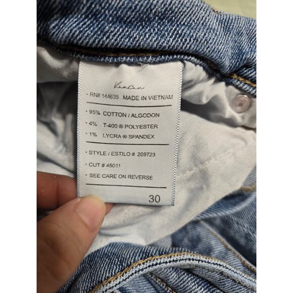 Kancan size 30 women's  cropped medium wash jeans - Picture 6 of 10